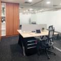 Element 79 Global | Product Seen: [Apex Workstation – Double sided, Astrid Highback Office Chair & Dan Mobile Pedestal - 2 Drawers - Standard Size]